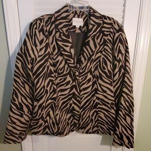 Zebra Stripes Animal Print Jacket